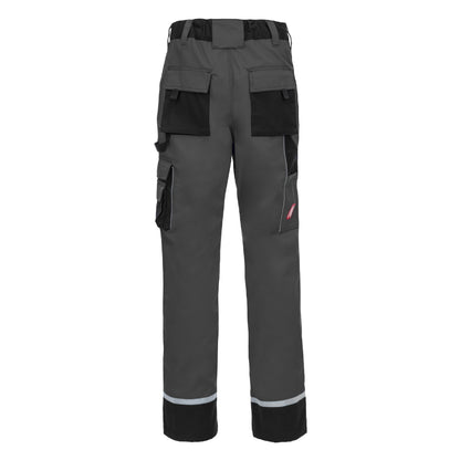 NITRAS MOTION TEX PLUS, arbejdsbukser, lange, grå / sorte