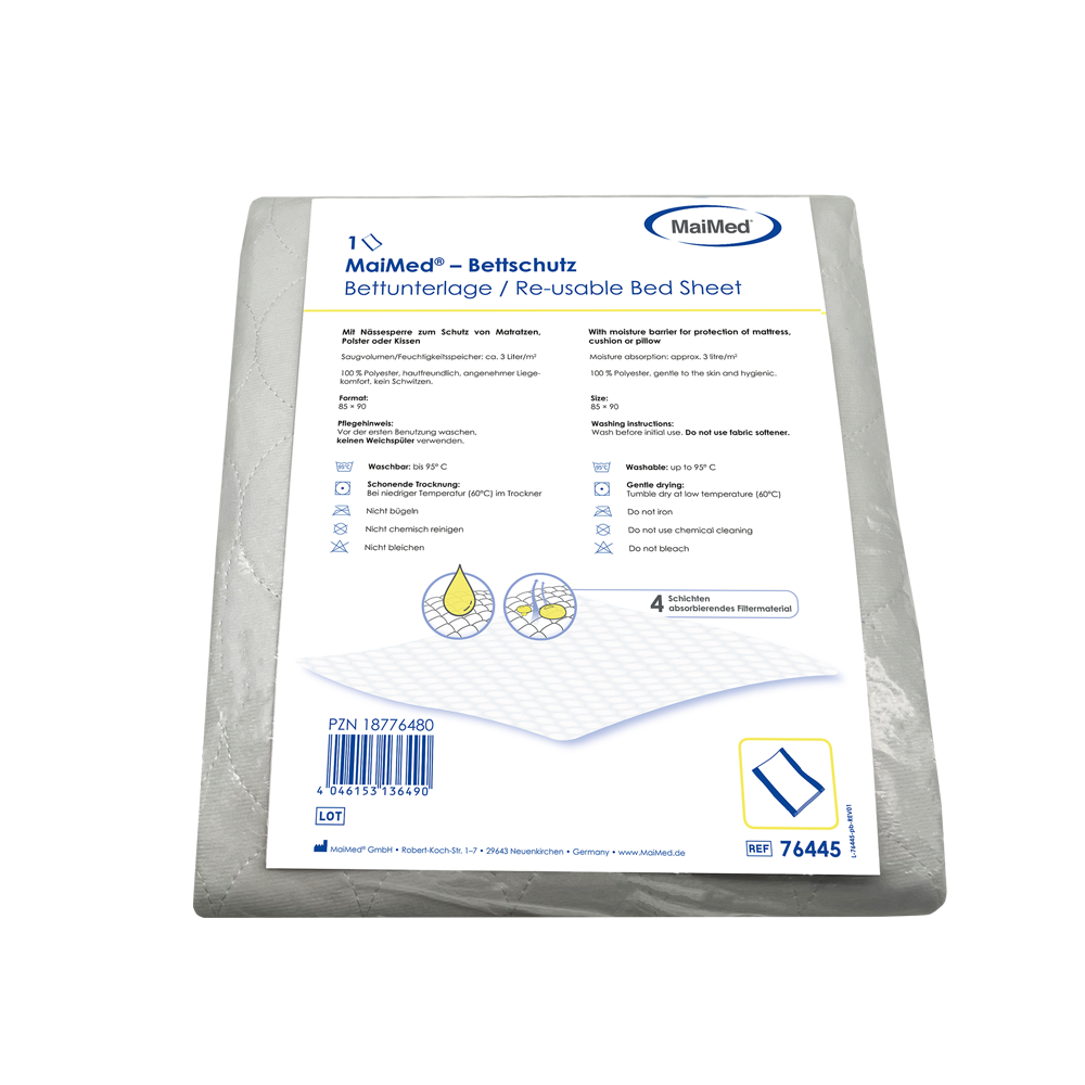 MaiMed sengebeskytter / sengepude, vaskbar