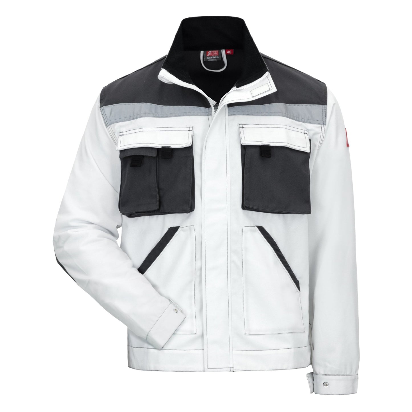 NITRAS MOTION TEX PLUS, arbejdsjakke, hvid/grå