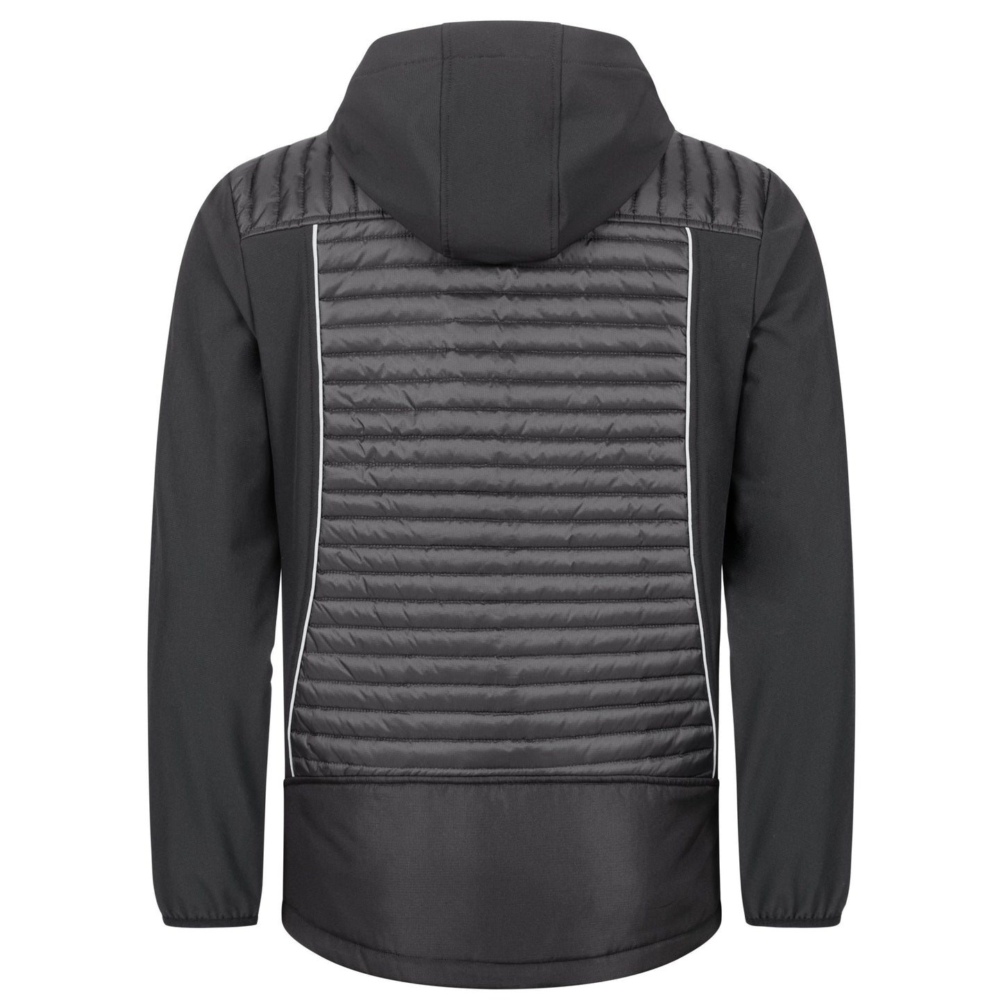 NITRAS MOTION TEX PLUS, quiltet softshelljakke, sort