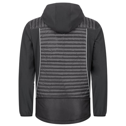 NITRAS MOTION TEX PLUS, quiltet softshelljakke, sort