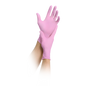 MaiMed-løsning 100 pink ikke-steril, pudderfri latexfri handske, blå, 100 stk./æske