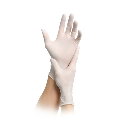 MaiMed-solution 100 hvid ikke-steril, pf latexfri handske, hvid, 100 stk./æske