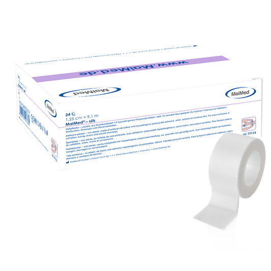 MaiMed-silkeklæbende gips lavet af kunstsilketaft