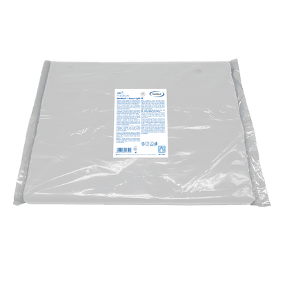 MaiMed-Forklæde Light PE, forklæde af PE 75x120cm hvid, 100 stk./pak, blokeret, glat overflade | Pakke (100 stk.)