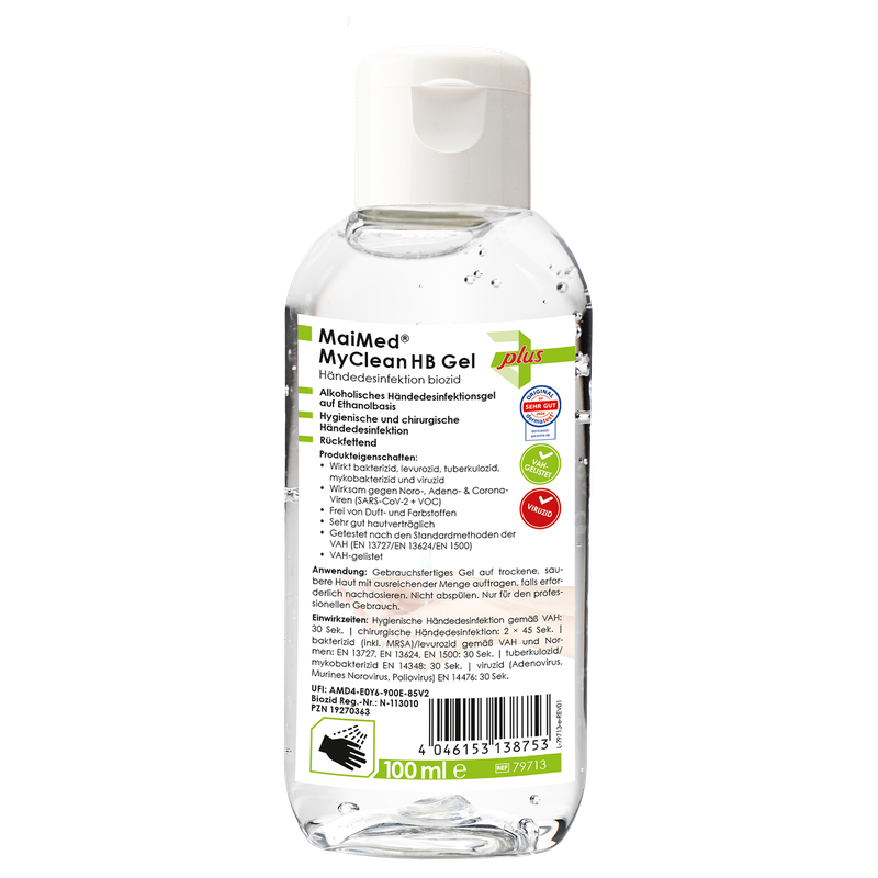 MaiMed MyClean HB Gel 100 ml/flaske | Flaske (500 ml)