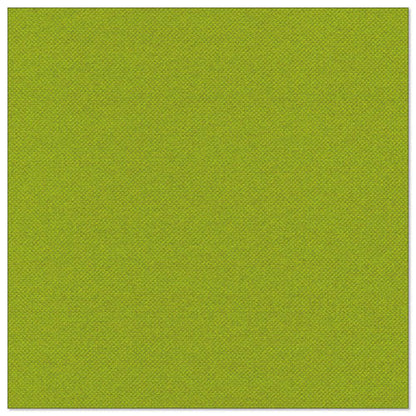 Nærbilledet af 20 servietter "ROYAL Collection" (1/4-fals, 40x40 cm) fra PAPSTAR GmbH viser en lys chartreusegrøn, stoflignende struktur - med sit jævnt fine vævemønster ideel til elegante borddekorationer.