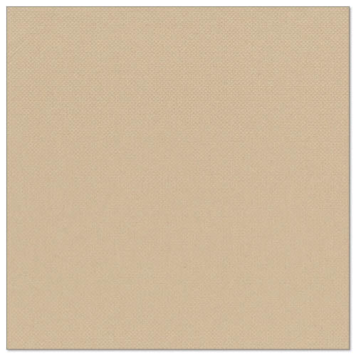 En lysebeige, kvadratisk serviet fra PAPSTAR GmbH, "ROYAL Collection" (20 servietter, 1/4-fold, 40x40 cm), viser et diskret gittermønster og rene premium tissue-kanter foran en simpel baggrund.