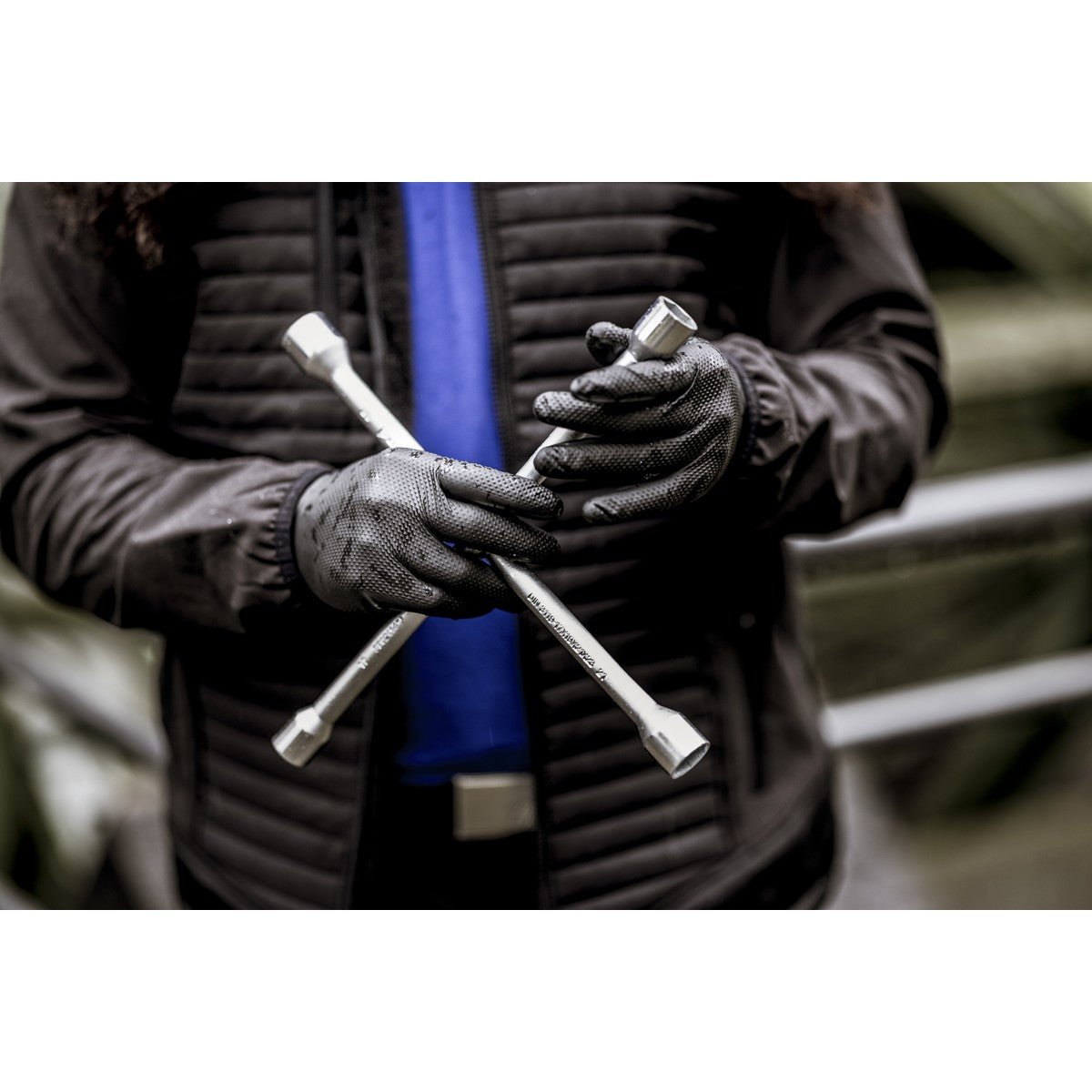 NITRAS TOUGH GRIP LIGHT, nitril engangshandsker, sorte