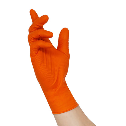 NITRAS TOUGH GRIP N, nitril engangshandsker, orange