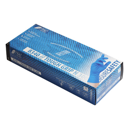 NITRAS TOUGH GRIP N 300, nitril engangshandsker, blå