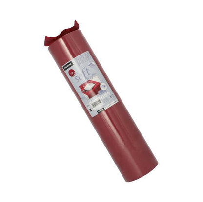 En oprullet Starpak bordløber, stoflignende fleece „Soft Selection“ (24 m x 40 cm), viser midt på en etiket med Starpak-branding og produktdetaljer.