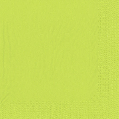 En lysende gul 2-lags PAPSTAR-serviet (40 x 40 cm) med diskret kantmønster og bløde folder i midten, perfekt til at tilføje farve til dit bord. Produkt: PAPSTAR 50 servietter, 2-lags 1/4-fold 40 cm x 40 cm fra PAPSTAR GmbH.