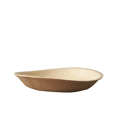 De PAPSTAR 25 tallerkener, palmeblad "pure" rund fra PAPSTAR GmbH er lavet af biologisk nedbrydeligt materiale og tilbyder miljøvenligt engangsservice til bæredygtig nydelse.