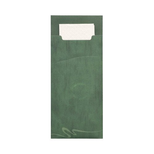 De PAPSTAR 520 bestikposer fra PAPSTAR GmbH (20 x 8,5 cm) er lavet af høj kvalitet materiale og indeholder en matchende, 2-lags serviet (33 x 33 cm); En udskæring gør det nemt at få adgang til servietten øverst.