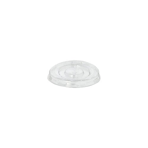 Starpak 125 låg til dressingkop, PET rund Ø 5,9 cm · 0,7 cm klar, er et klart rundt låg med forhøjet kant og cirkulært område i midten til engangsdrikkebægere; afbildet på hvid baggrund (125 stk.).