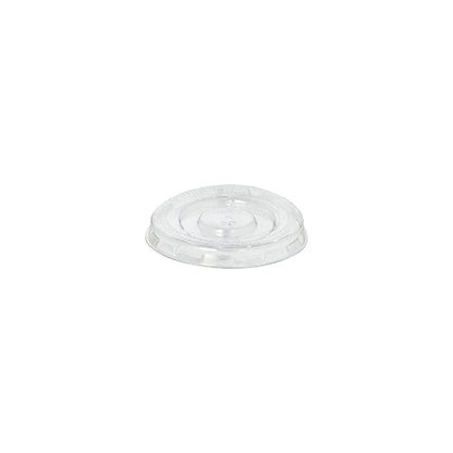 Starpak 125 låg til dressingkop, PET rund Ø 5,9 cm · 0,7 cm klar, er et klart rundt låg med forhøjet kant og cirkulært område i midten til engangsdrikkebægere; afbildet på hvid baggrund (125 stk.).