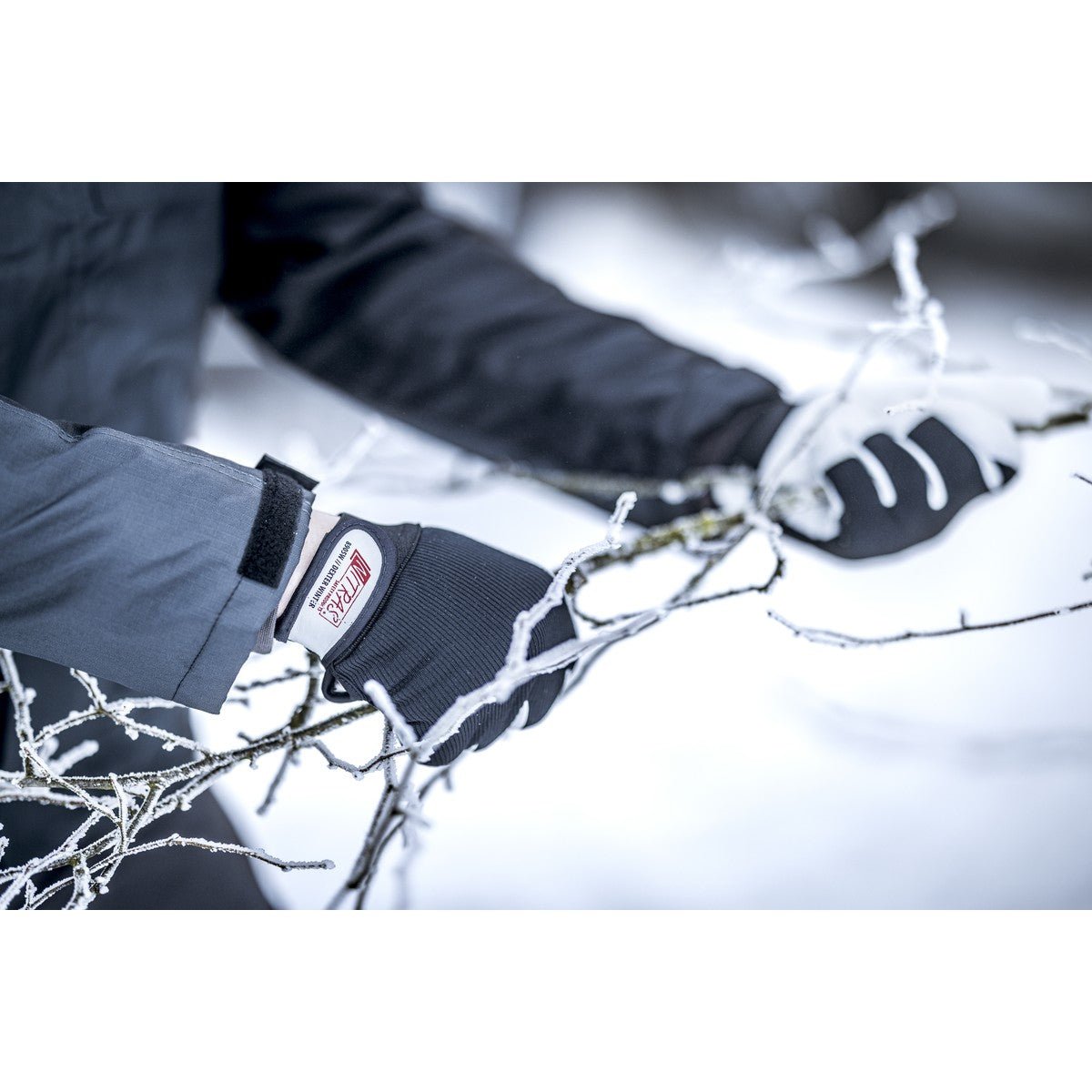 NITRAS DEXTER WINTER, mekanikerhandsker, grå/sort