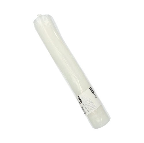Et Starpak 150 låg PS, gennemsigtigt rundt låg (Ø 9 cm, 1 cm høj) med krydsspalte, pakket i en foliepakke med hvid etiket, trykt tekst og stregkoder til sikker lukning (150 stykker).