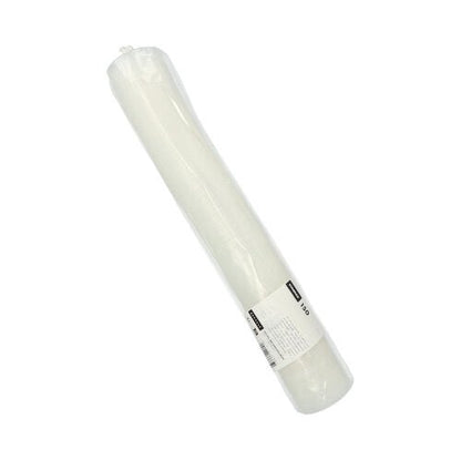 Et Starpak 150 låg PS, gennemsigtigt rundt låg (Ø 9 cm, 1 cm høj) med krydsspalte, pakket i en foliepakke med hvid etiket, trykt tekst og stregkoder til sikker lukning (150 stykker).