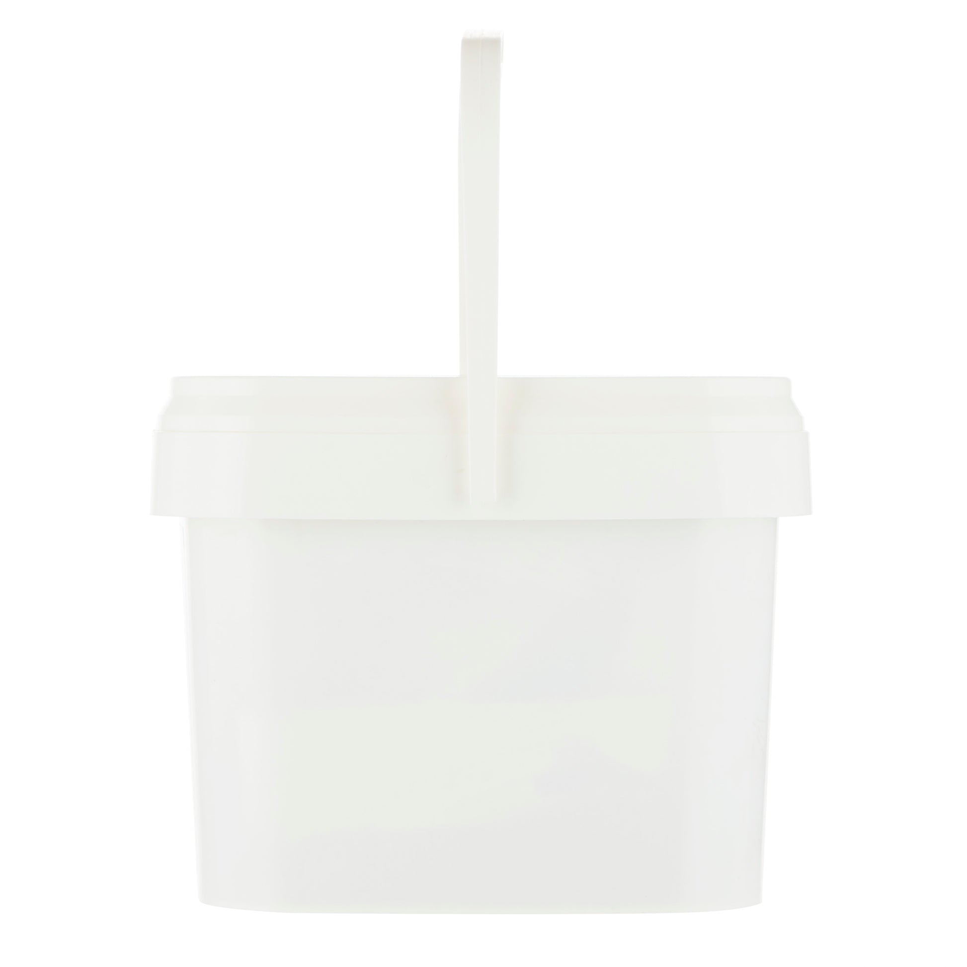 Die 3M™ Arbeitsschutz-Starter-Box für Profis 1000MCWE von 3M Deutschland GmbH, ein weißer Kunststoffbehälter mit Griff und Schnappdeckel, ist auf einem schlichten weißen Hintergrund abgebildet.