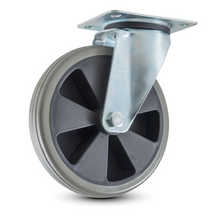 Numatic PU drejelige hjul, 200 mm, grå | Pakke (1 stk)