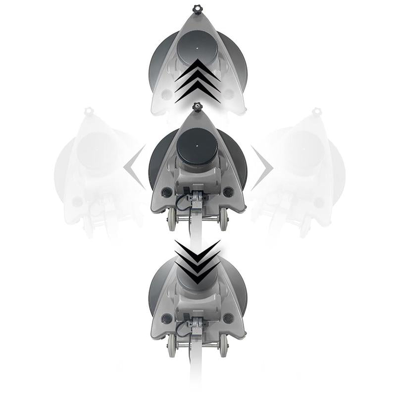 Numatisk enkeltskivemaskine HNS1550G, grå/grafit, 508 mm, 1500 o/min. inklusive køreplade | Pakke (1 stk)