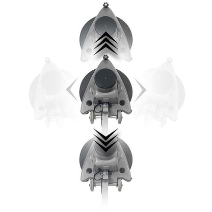 Numatisk enkeltskivemaskine HNS1550G, grå/grafit, 508 mm, 1500 o/min. inklusive køreplade | Pakke (1 stk)