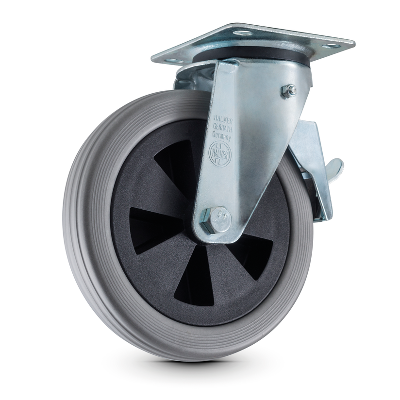 Numatiske drejelige hjul