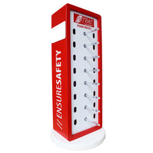 NITRAS tællerdisplay til sikkerhedsbriller, rød / hvid / gennemsigtig | Karton (1 pakke)