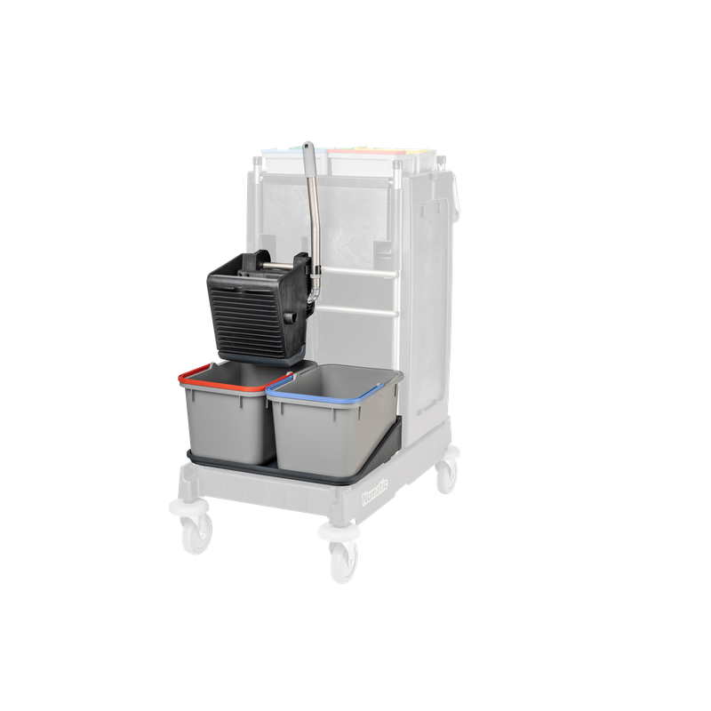 Numatic SRK 1 sort - universalpresse, pulverlakeret, 2 x 17 liters spand og skål til 17 liter Pakke (1 stk.)