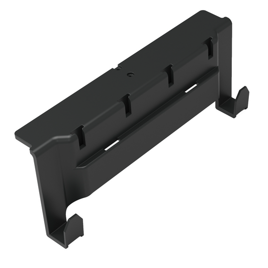 Numatic Toolbar med 2 kroge og fire T-slidser, til fastgørelse af håndtagsholdere, kroge eller T | Pakke (1 stk)