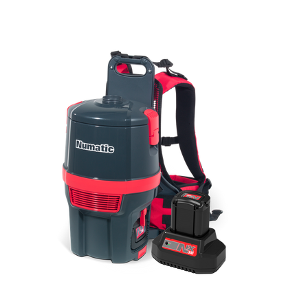 Numatic batteri rygsæk støvsuger RSB150NX/1, grafit, tilbehørssæt AA30E | Pakke (1 stk)