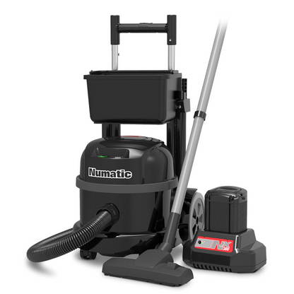Numatic batteristøvsuger PBT230NX/1, sort, tilbehørssæt AS56(2.2P) | Pakke (1 stk)