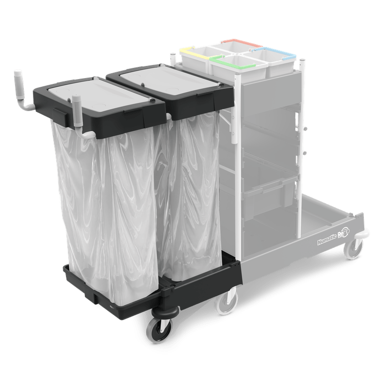 Numatic affaldsenhed forlængersæt 240 liter til SM-4, pulverlakeret, sort (Reflo) | Pakke (1 stk)