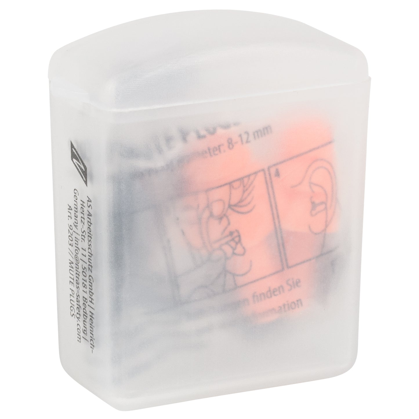 NITRAS MUTE PLUGS, høreværnspropper, orange / sort, EN 352-2 plast | Pakke (48 stk.)