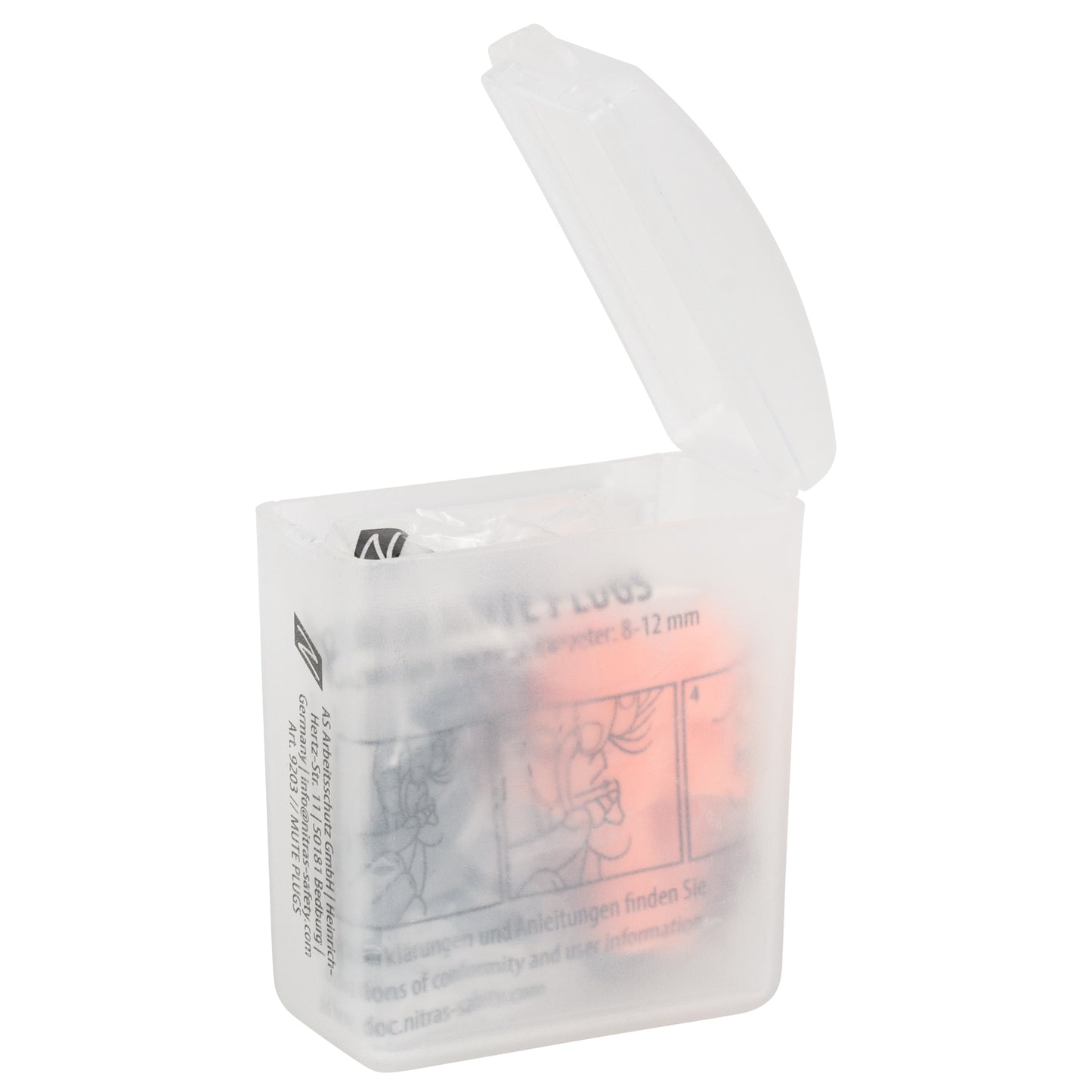 NITRAS MUTE PLUGS, høreværnspropper, orange / sort, EN 352-2 plast | Pakke (48 stk.)