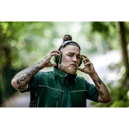 NITRAS MUTE DEFENDER PRO, høreværn, sort/grøn, EN 352-1 plast | Pakke (1 stk.)