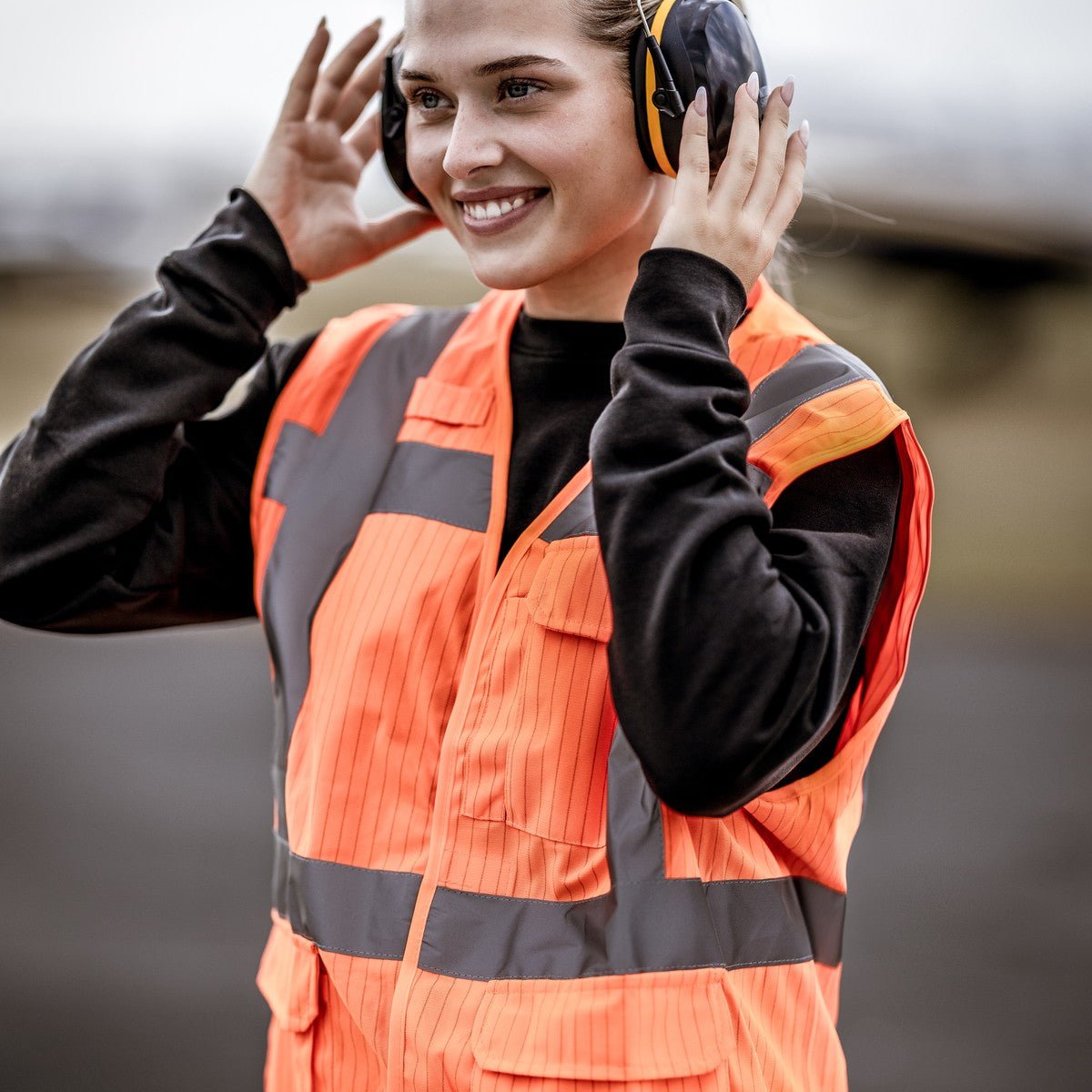 NITRAS MUTE DEFENDER PRO, høreværn, sort / gul, EN 352-1 plast | Pakke (1 stk.)