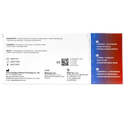 Combo 12in1 med pneumokokker + legionella + kighoste | Pakning (1 test) 