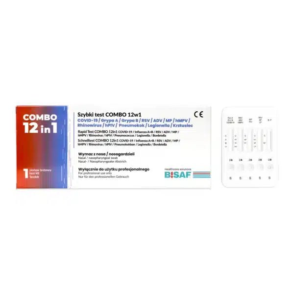 Combo 12in1 med pneumokokker + legionella + kighoste | Pakning (1 test) 