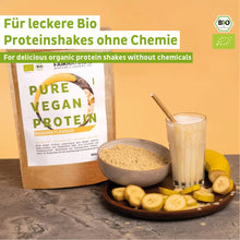 Økologisk vegansk proteinpulver banan uden soja