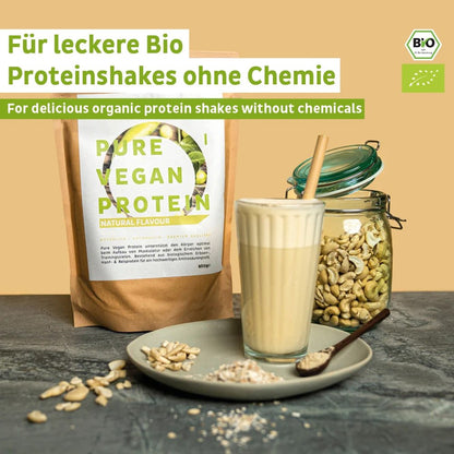 Økologisk vegansk proteinpulverneutral uden soja