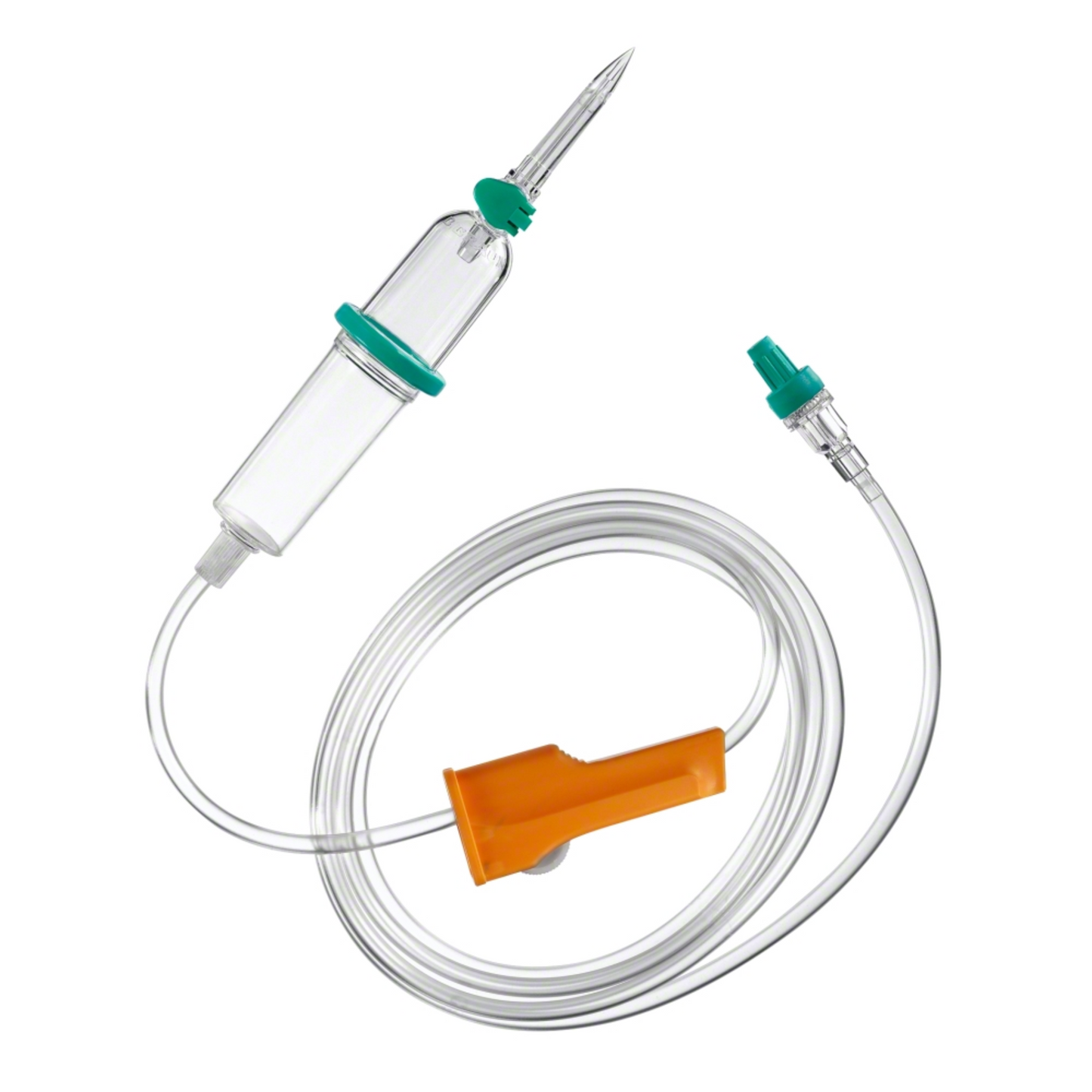 B.Braun Intrafix® SafeSet Neutrapur (PUR) Premium-infusionssæt fra B. Braun Deutschland GmbH & Co. KG har et gennemsigtigt dråbekammer, en 180 cm lang gennemsigtig slangespiral, en orange rulleklemme til præcis flowregulering og en grøn tilslutning i enden. Derudover indeholder det en AirStop filtermembran, som er egnet til tryk- og tyngdekraftinfusioner.