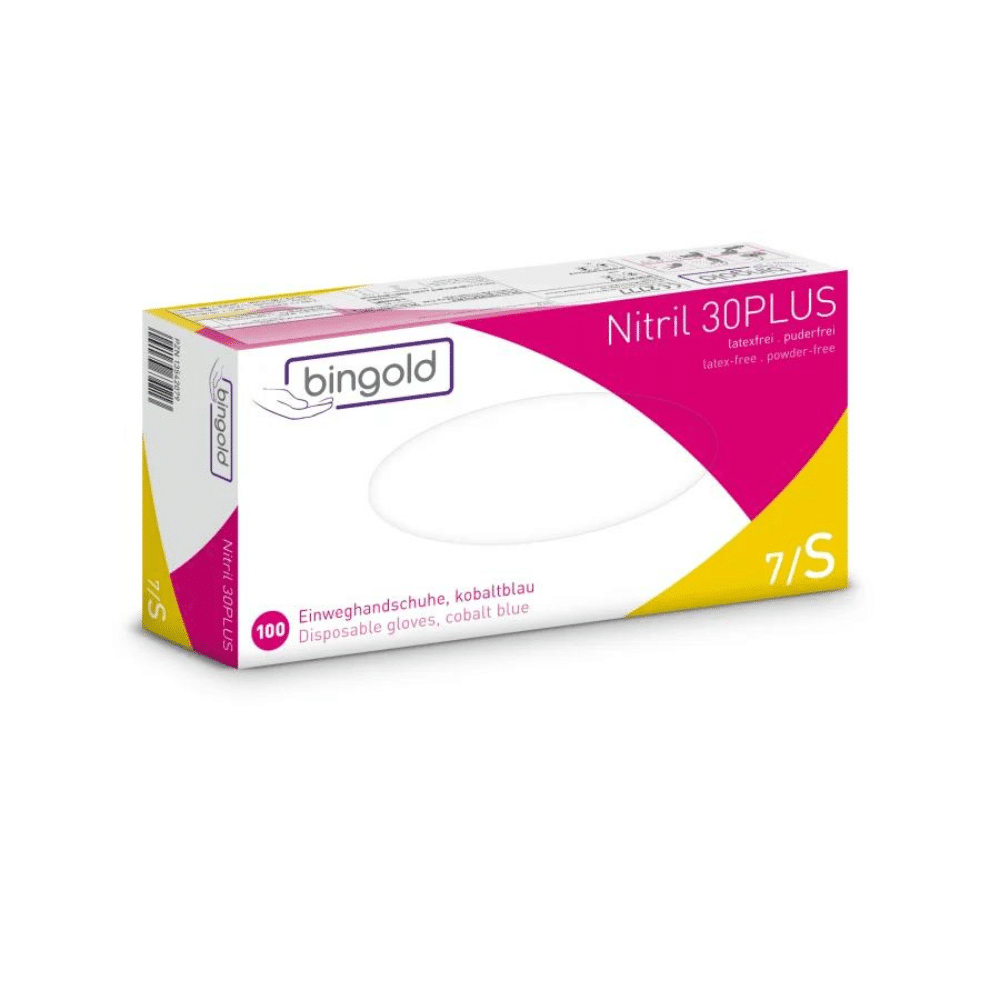 Bingold Nitril 30Plus nitrilhandsker, blå