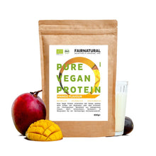 Økologisk vegansk proteinpulver mango uden soja