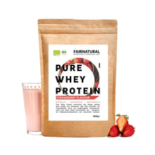 Økologisk valleproteinpulver jordbær
