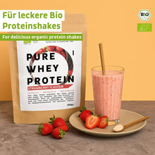 Økologisk valleproteinpulver jordbær