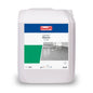 Buzil Corridor® Glorin S 734 allround selvglansdispersion i plastikkanden fra BUZIL-WERK Wagner GmbH & Co. KG er ideel til PVC- og linoleumsgulve. Frontetiketten viser et design i blå, grøn og grå med en illustration af en moppe på et flisegulv. Denne 10-liters kande tilbyder en effektiv selvglansdispersionsløsning.