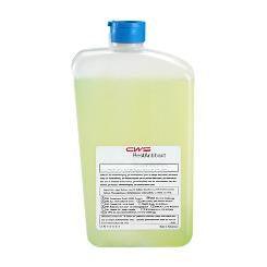 Den CWS Cleanseat Universal Disinfectant Liquid (1 stk.) kommer i en klar plastikflaske med blåt låg og hvid etiket med rødt "CWS"-logo - ideel til hygiejniske overflader.